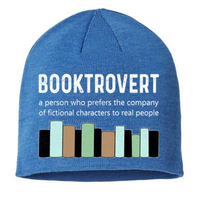 Booktrovert Book Lover Book Worm Reading Nerd Bookshelf Gift Sustainable Beanie