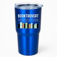 Booktrovert Book Lover Book Worm Reading Nerd Bookshelf Gift Tumbler