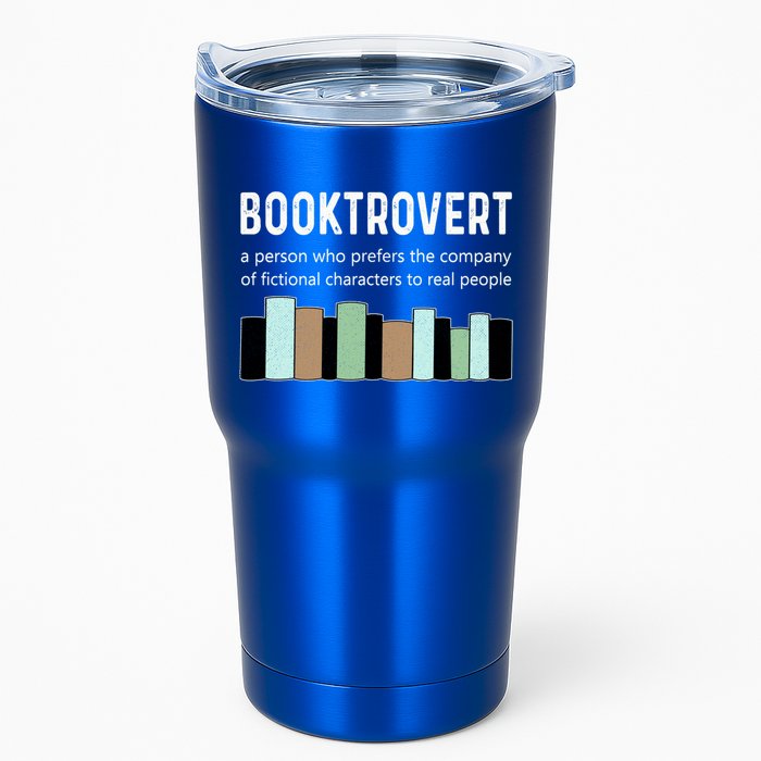 Booktrovert Book Lover Book Worm Reading Nerd Bookshelf Gift Tumbler