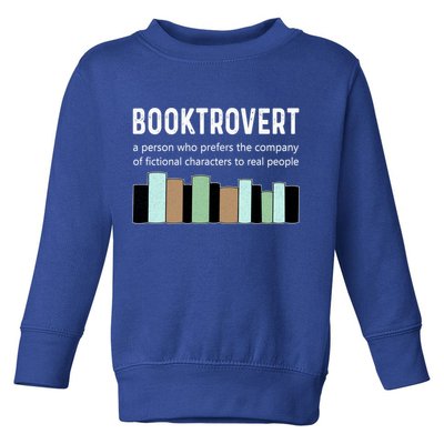 Booktrovert Book Lover Book Worm Reading Nerd Bookshelf Gift Toddler Sweatshirt