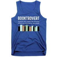Booktrovert Book Lover Book Worm Reading Nerd Bookshelf Gift Tank Top