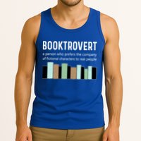 Booktrovert Book Lover Book Worm Reading Nerd Bookshelf Gift Tank Top