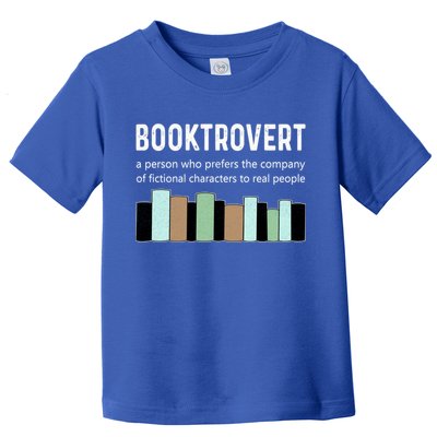 Booktrovert Book Lover Book Worm Reading Nerd Bookshelf Gift Toddler T-Shirt