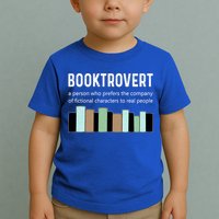 Booktrovert Book Lover Book Worm Reading Nerd Bookshelf Gift Toddler T-Shirt