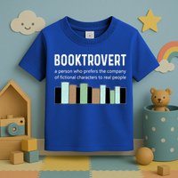Booktrovert Book Lover Book Worm Reading Nerd Bookshelf Gift Toddler T-Shirt