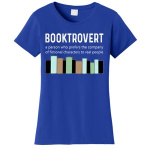 Booktrovert Book Lover Book Worm Reading Nerd Bookshelf Gift Women's T-Shirt