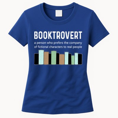 Booktrovert Book Lover Book Worm Reading Nerd Bookshelf Gift Womens T-Shirt