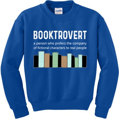 Booktrovert Book Lover Book Worm Reading Nerd Bookshelf Gift Kids Sweatshirt