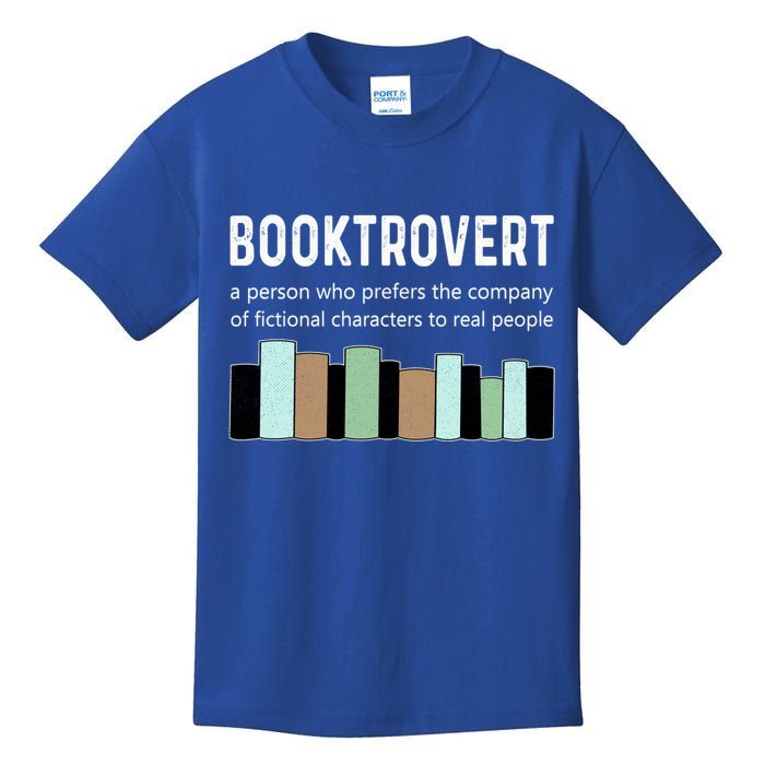 Booktrovert Book Lover Book Worm Reading Nerd Bookshelf Gift Kids T-Shirt
