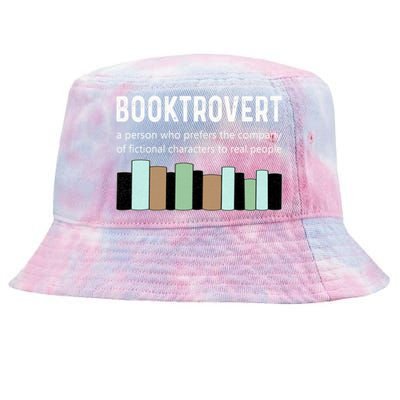 Booktrovert Book Lover Book Worm Reading Nerd Bookshelf Gift Tie-Dyed Bucket Hat