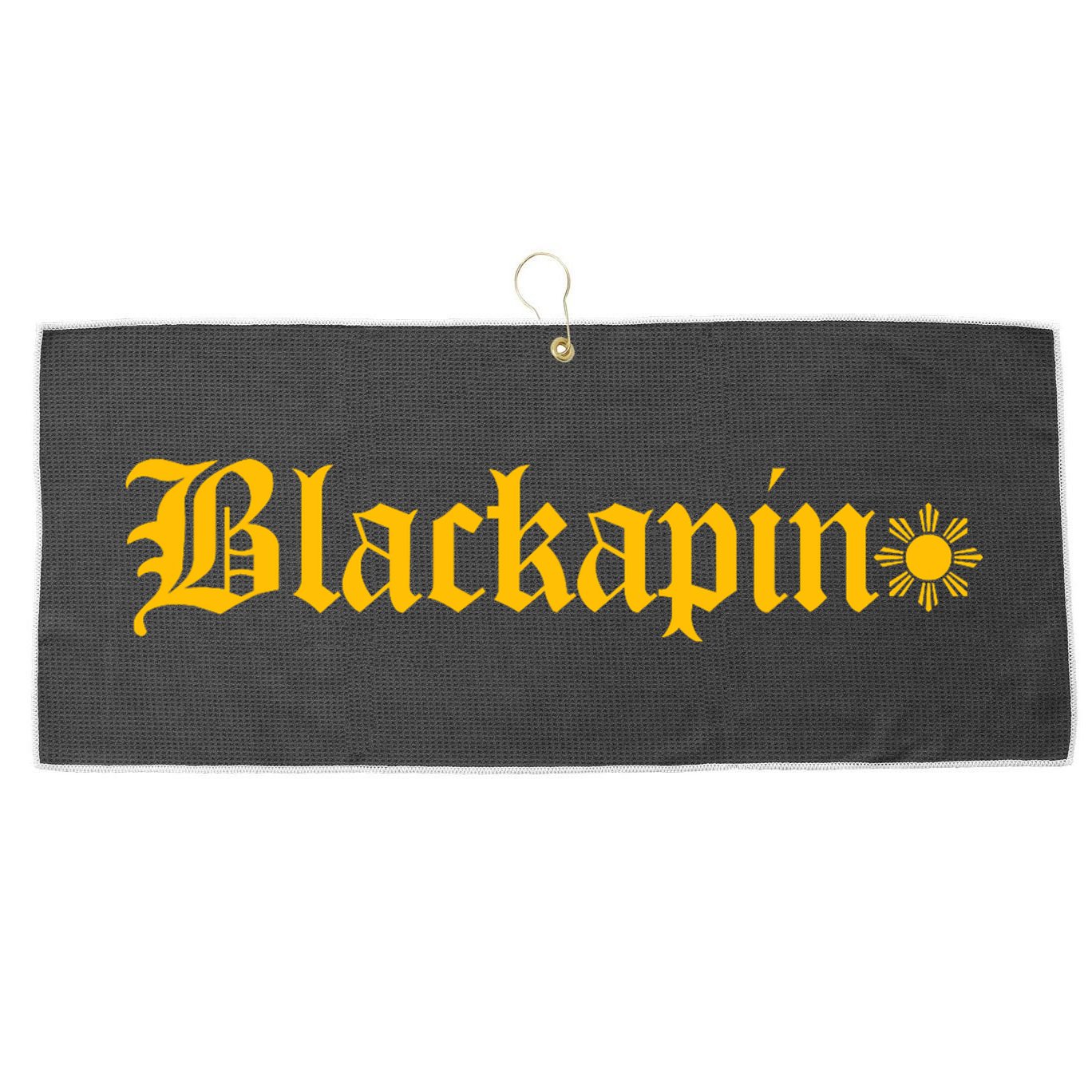 Blackapino Large Microfiber Waffle Golf Towel