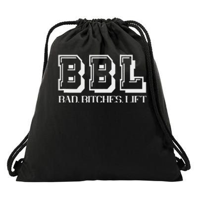 Bad Bitches Lift Heavy Gym Workout Motivation Drawstring Bag