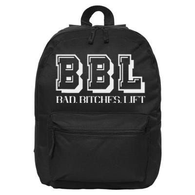 Bad Bitches Lift Heavy Gym Workout Motivation 16 in Basic Backpack