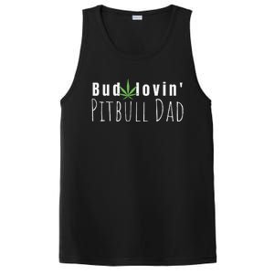 Best Bud Lovin Pitbull Dad Ever Funny Pitbull Owner Gift PosiCharge Competitor Tank