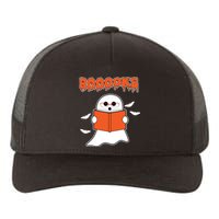 Booooks Book Lover Halloween Ghost Boo Yupoong Adult 5-Panel Trucker Hat