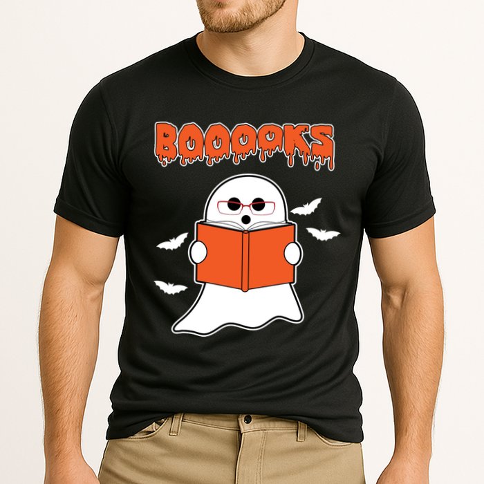 Booooks Book Lover Halloween Ghost Boo Cooling Performance Crew T-Shirt