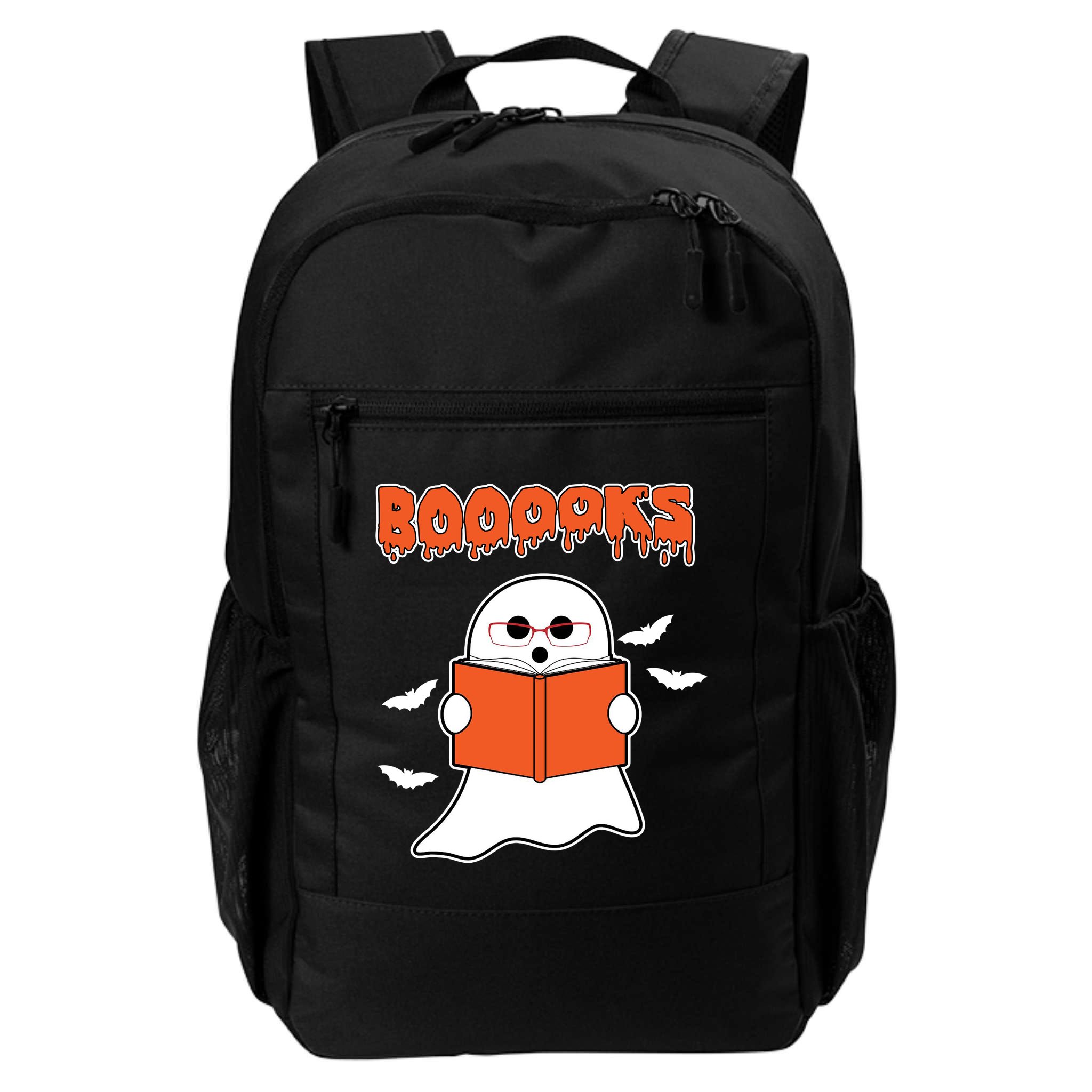 Booooks Book Lover Halloween Ghost Boo Backpack