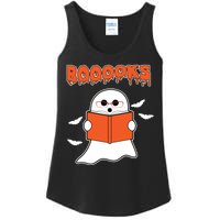 Booooks Book Lover Halloween Ghost Boo Ladies Essential Tank