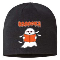 Booooks Book Lover Halloween Ghost Boo Sustainable Beanie