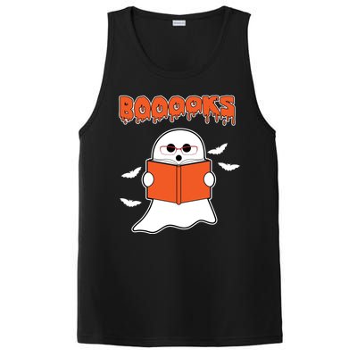 Booooks Book Lover Halloween Ghost Boo PosiCharge Competitor Tank