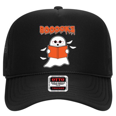 Booooks Book Lover Halloween Ghost Boo Trucker Hat