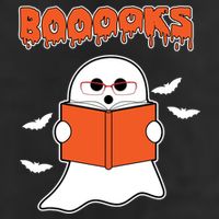 Booooks Book Lover Halloween Ghost Boo Golf Towel