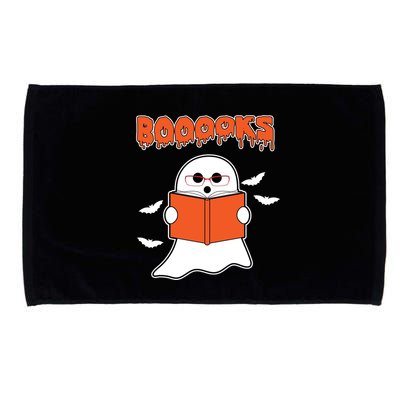 Booooks Book Lover Halloween Ghost Boo Microfiber Hand Towel