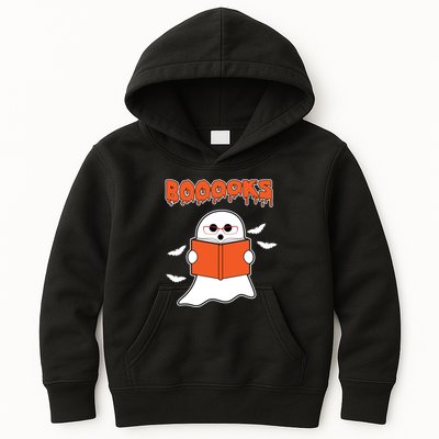 Booooks Book Lover Halloween Ghost Boo Kids Hoodie