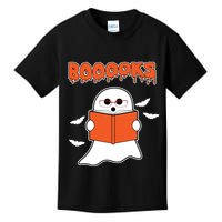 Booooks Book Lover Halloween Ghost Boo Kids T-Shirt