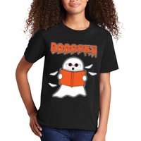 Booooks Book Lover Halloween Ghost Boo Kids T-Shirt