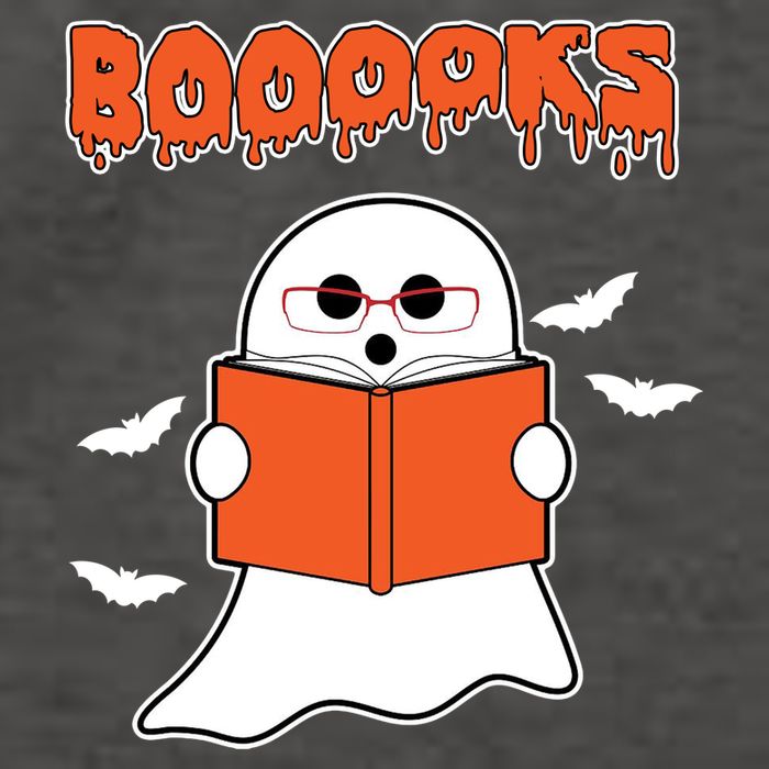 Booooks Book Lover Halloween Ghost Boo Vector Backpack