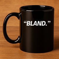 Bland 11oz C Handle Ceramic Mug