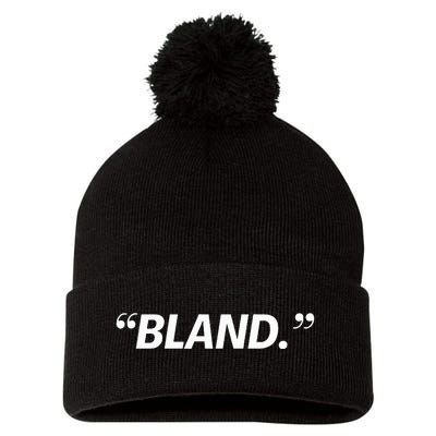 Bland Pom Pom 12in Knit Beanie