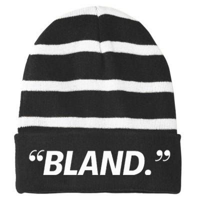 Bland Striped Beanie with Solid Band