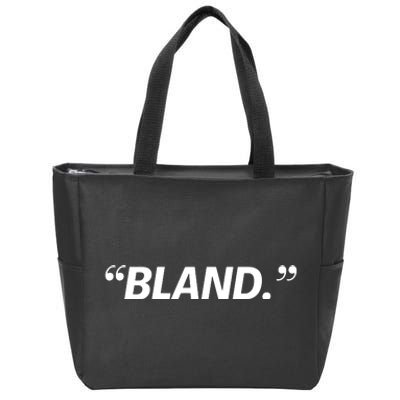 Bland Zip Tote Bag