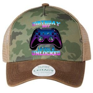 Birthday Boy Level 9 Unlocked Birthday Gift Legacy Tie Dye Trucker Hat