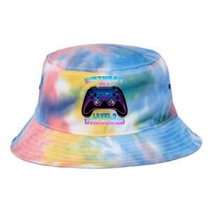 Birthday Boy Level 9 Unlocked Birthday Gift Tie Dye Newport Bucket Hat