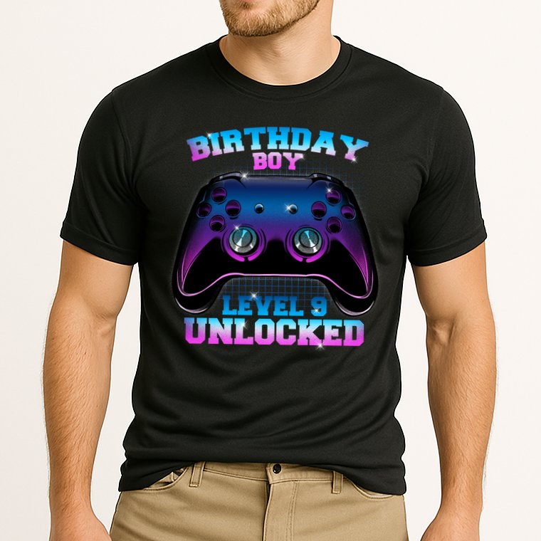 Birthday Boy Level 9 Unlocked Birthday Gift Cooling Performance Crew T-Shirt