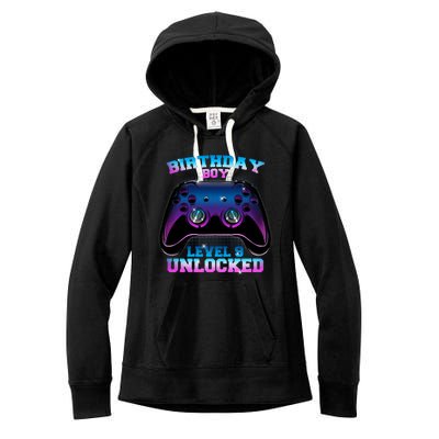 Birthday Boy Level 9 Unlocked Birthday Gift Women's Fleece Hoodie