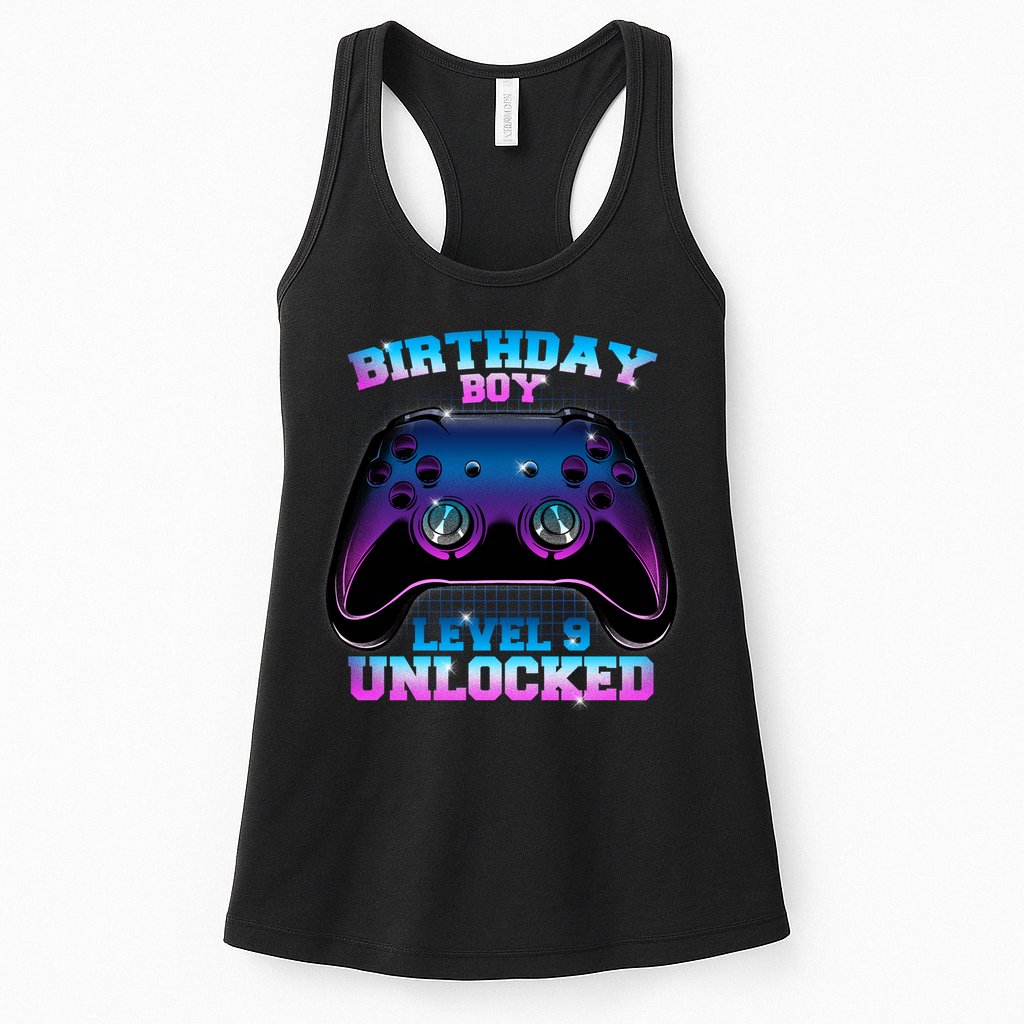 Birthday Boy Level 9 Unlocked Birthday Gift Womens Tank Top