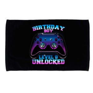 Birthday Boy Level 9 Unlocked Birthday Gift Microfiber Hand Towel