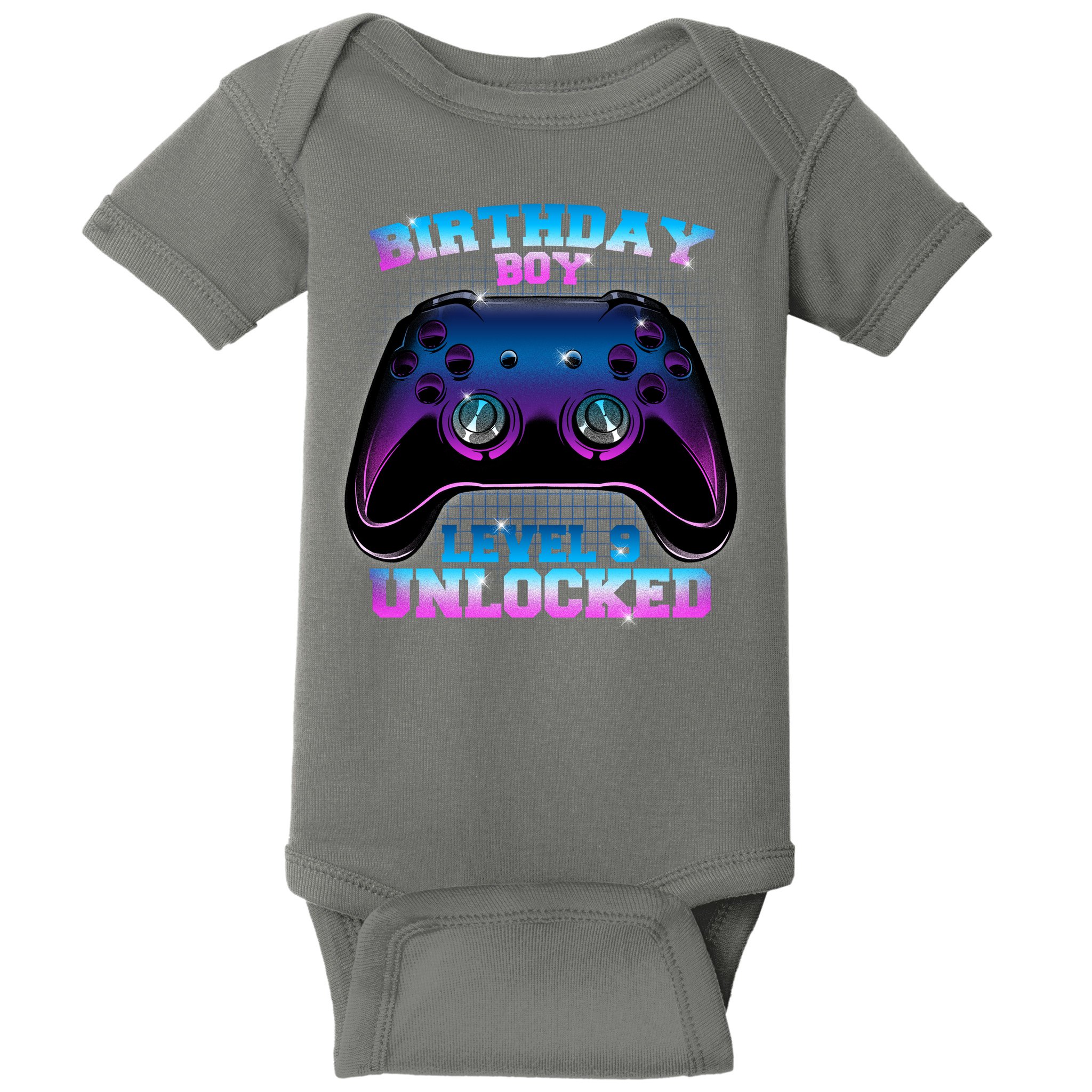 Birthday Boy Level 9 Unlocked Birthday Gift Baby Bodysuit
