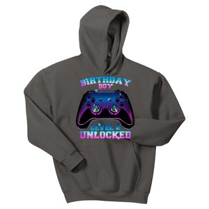 Birthday Boy Level 9 Unlocked Birthday Gift Kids Hoodie