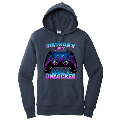 Birthday Boy Level 9 Unlocked Birthday Gift Women's Pullover Hoodie