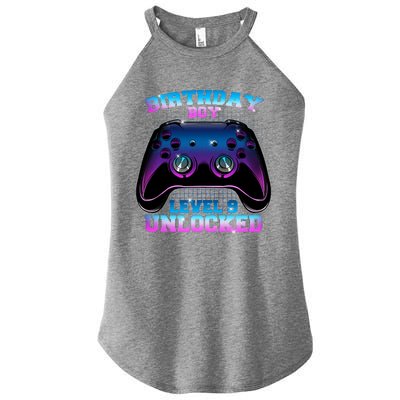 Birthday Boy Level 9 Unlocked Birthday Gift Women's Perfect Tri Rocker Tank