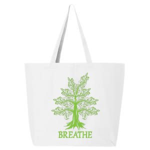 Breathe Breath Life Breathing Meditation Yoga Inhale Exhale Gift 25L Jumbo Tote