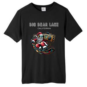 Big Bear Lake California Cool Snowboard Christmas Santa Gift Tall Fusion ChromaSoft Performance T-Shirt