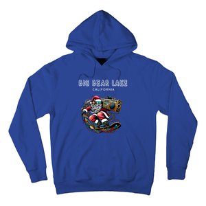 Big Bear Lake California Cool Snowboard Christmas Santa Gift Hoodie