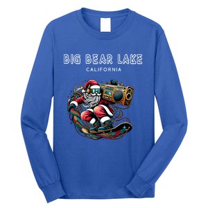 Big Bear Lake California Cool Snowboard Christmas Santa Gift Long Sleeve Shirt