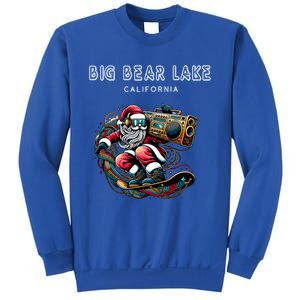 Big Bear Lake California Cool Snowboard Christmas Santa Gift Sweatshirt